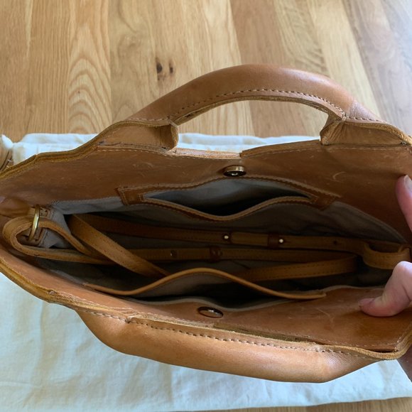 Parker Clay Acacia Woven Leather Handbag - Picture 7 of 14